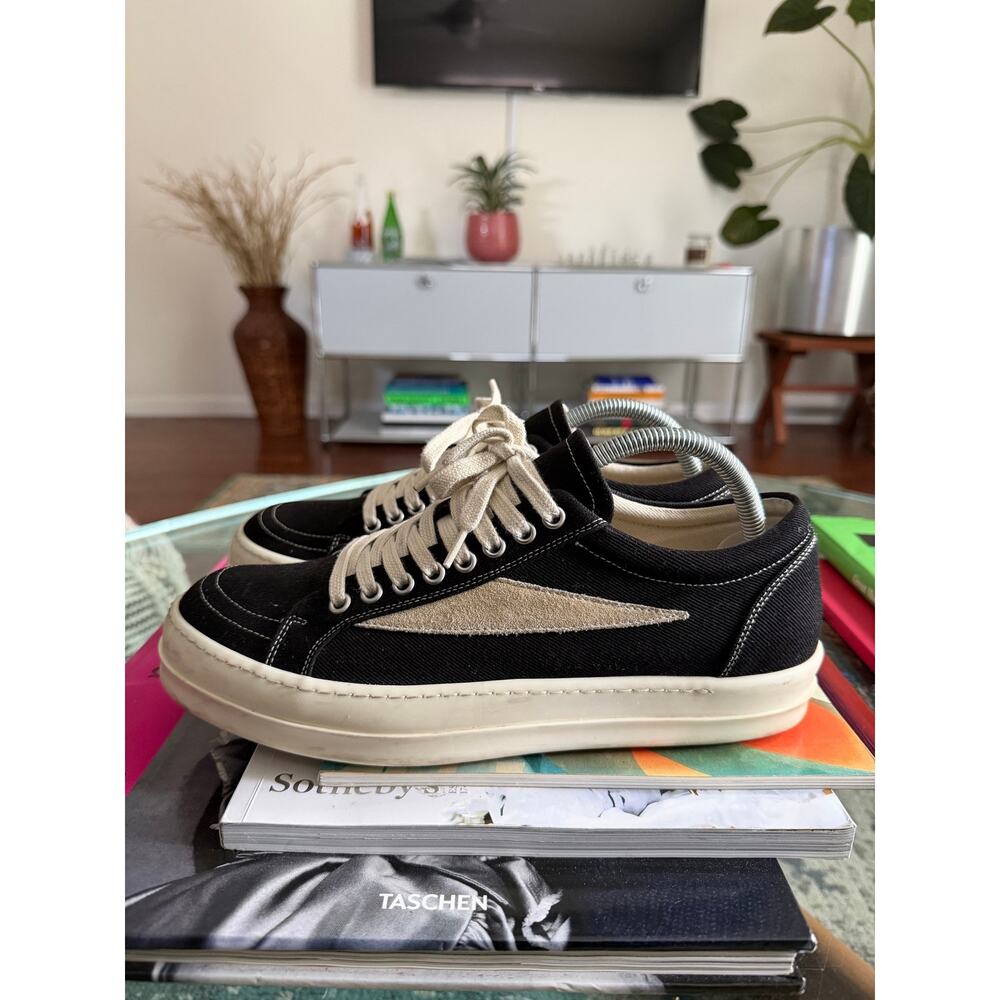 Rick Owens DRKSHDW Vintage Low Canvas Black Milk